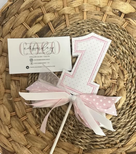 Mini Number Cake Topper