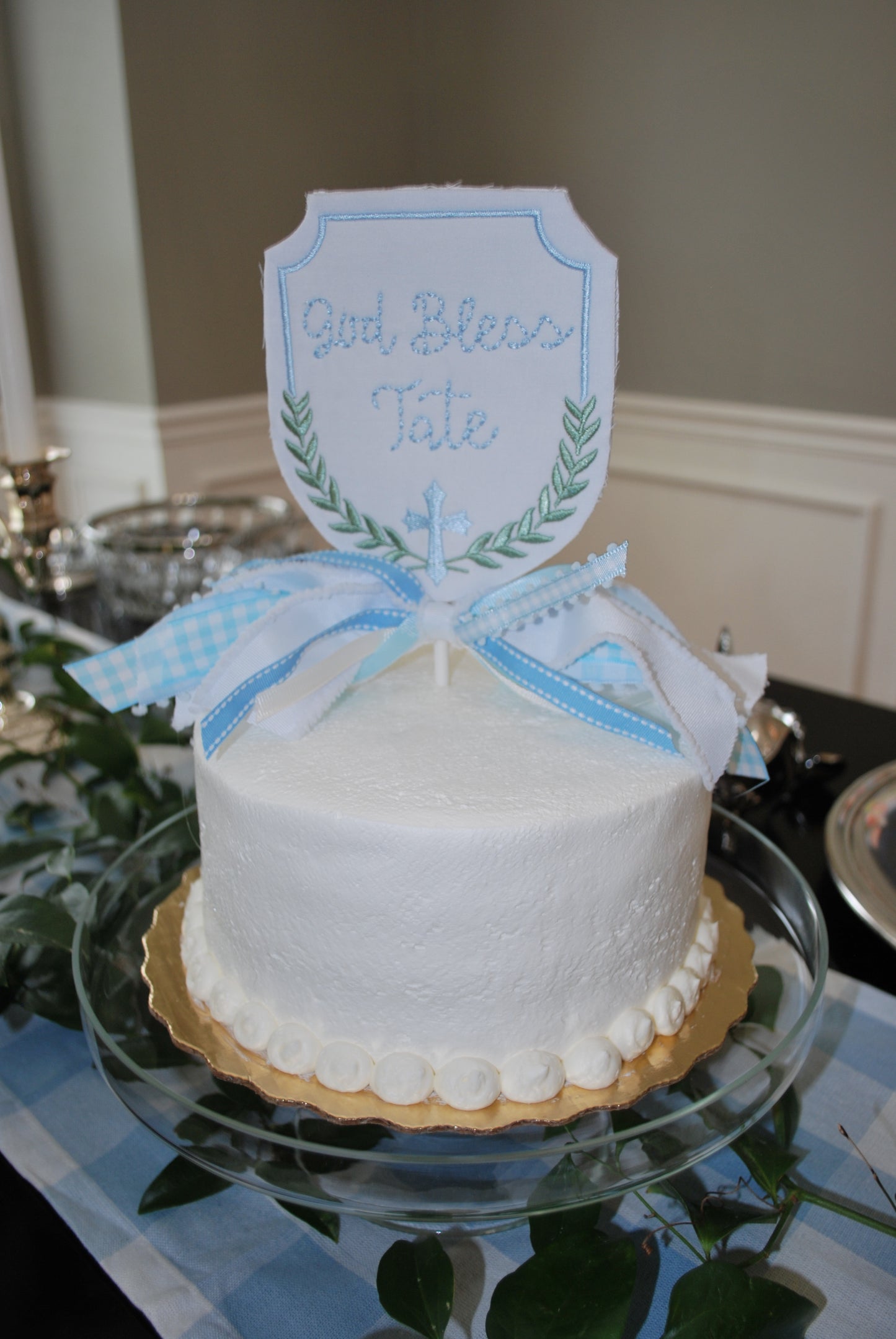 Baptism/Dedication Cake Topper