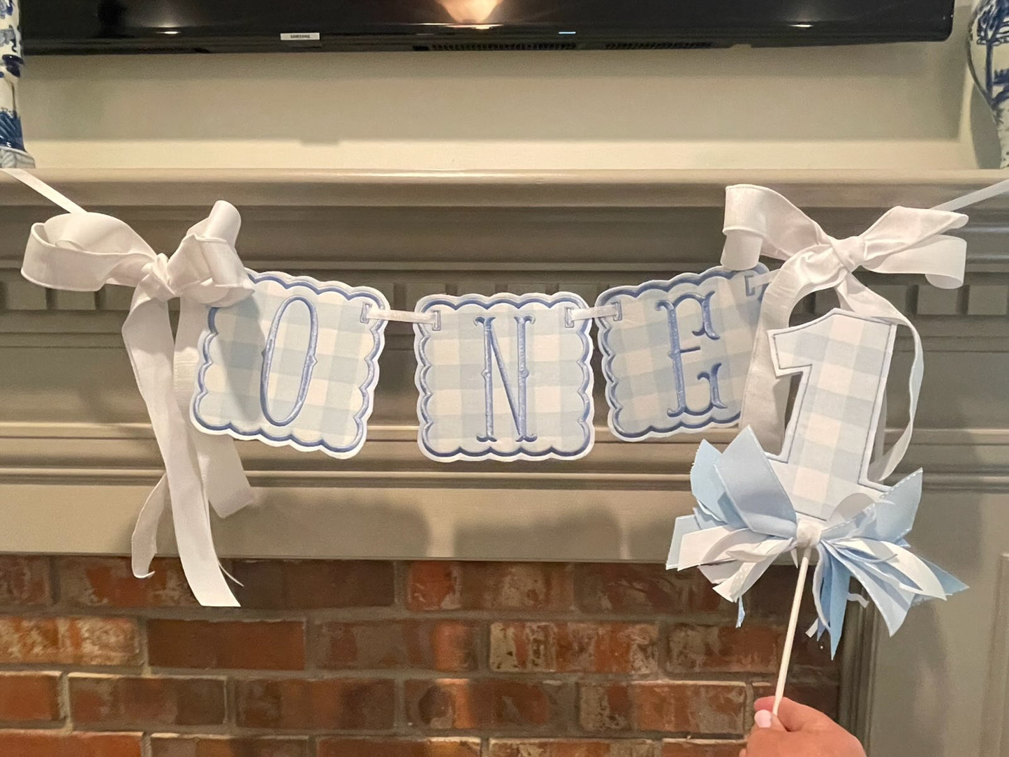 Scallop Age Banner and Cake Topper