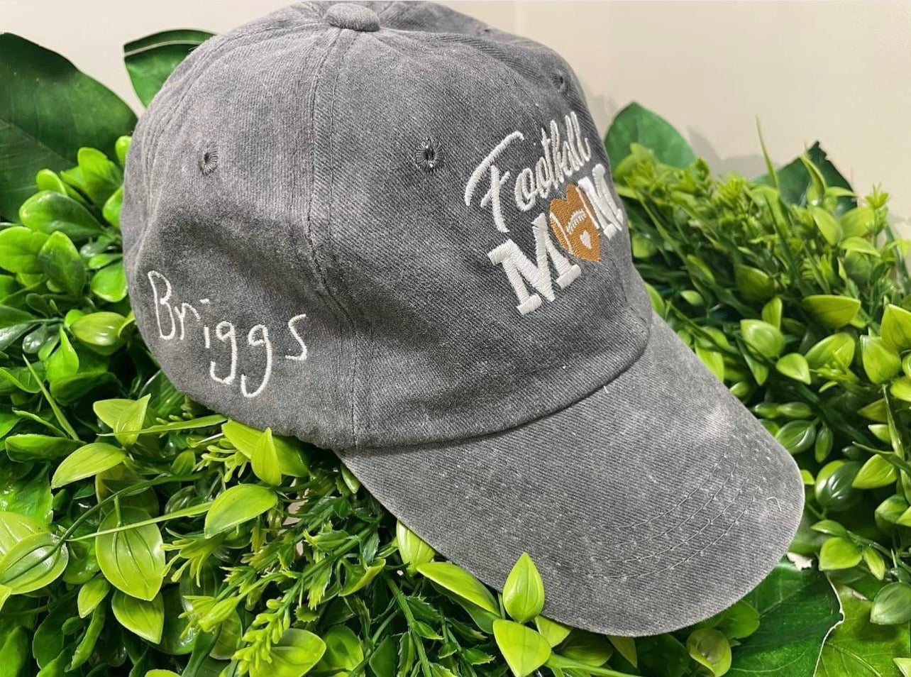 Football Mom Hat and Child's Signature