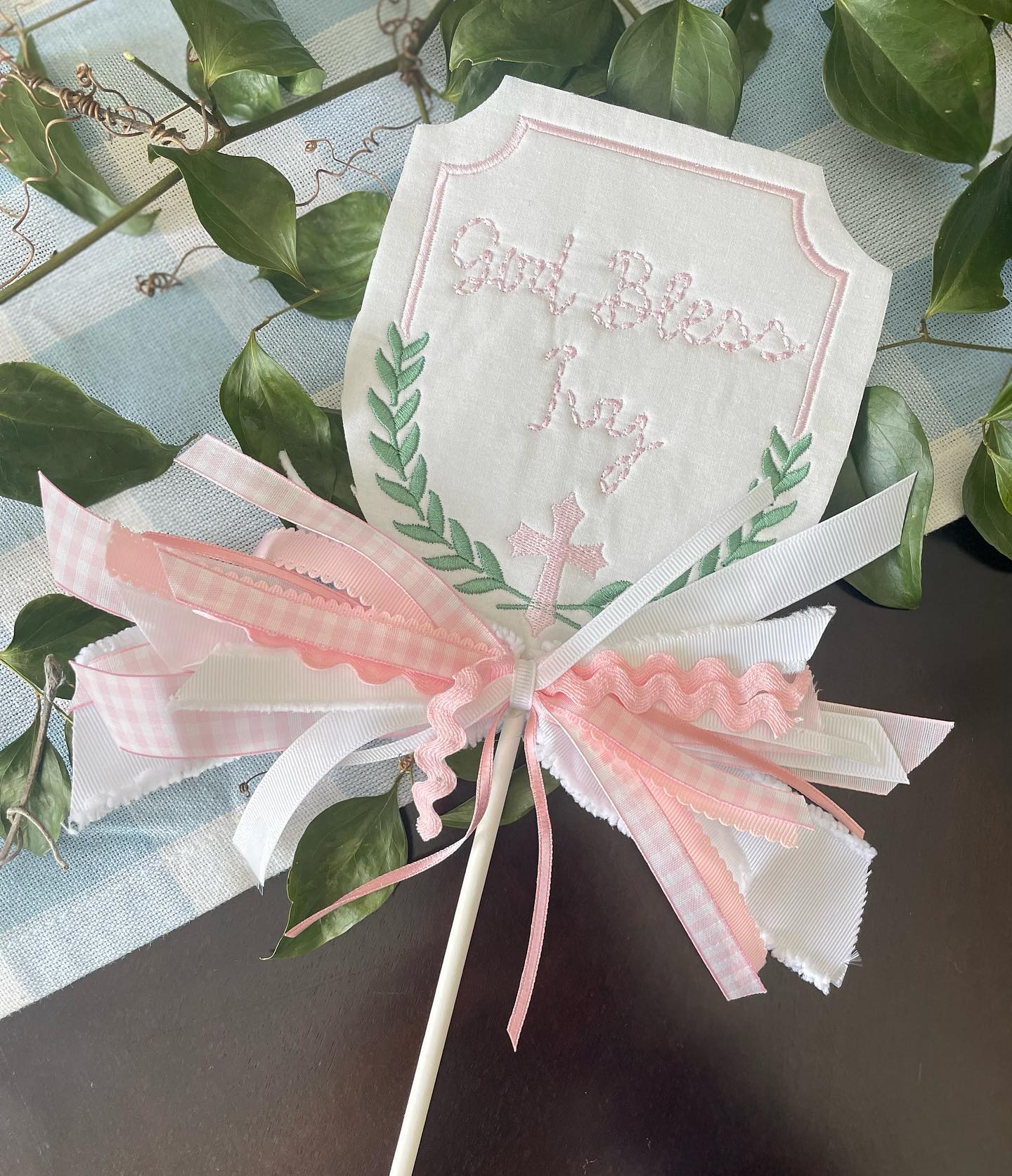 Baptism/Dedication Cake Topper