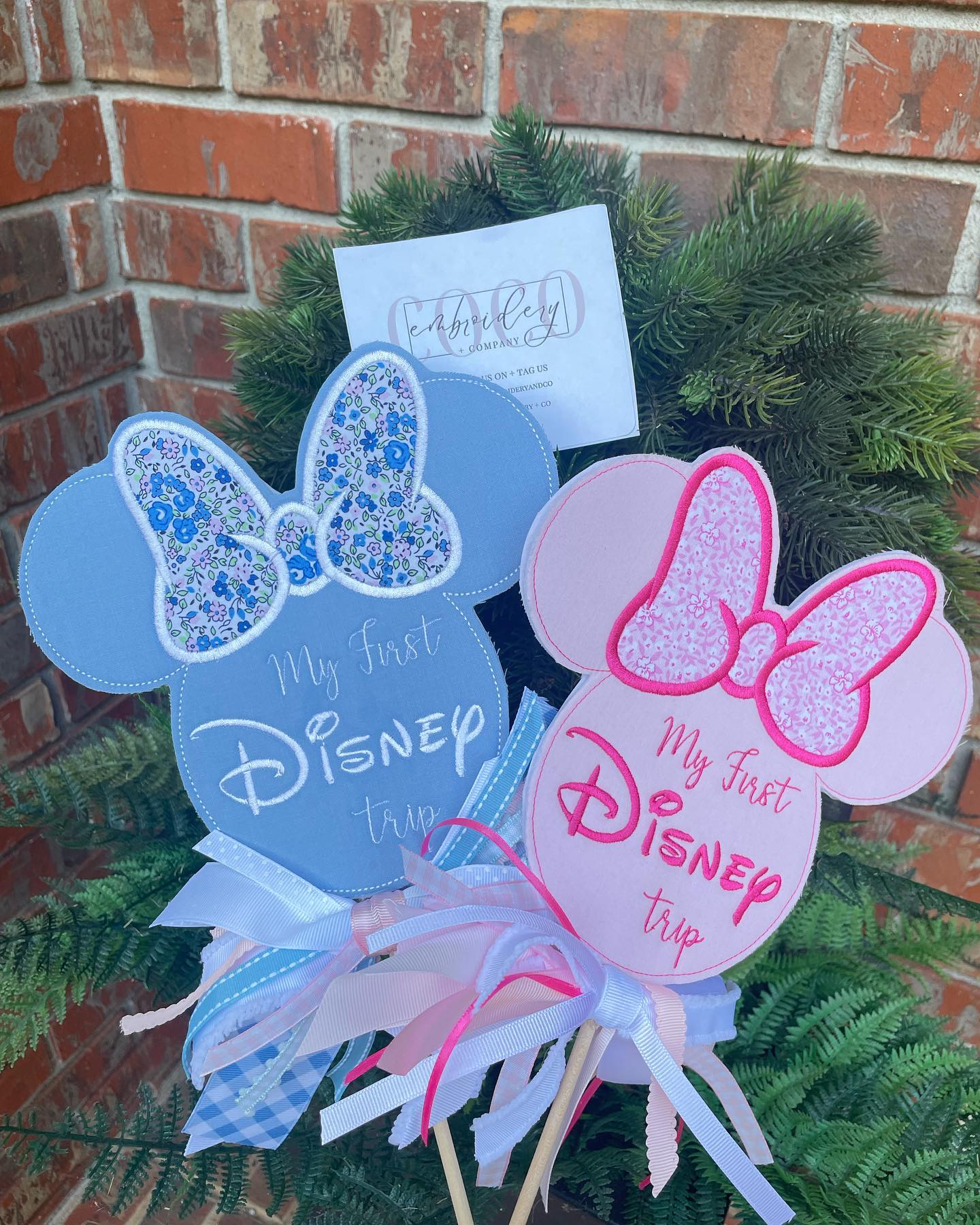 Mouse Wand with Bow – Coco Embroidery + Co