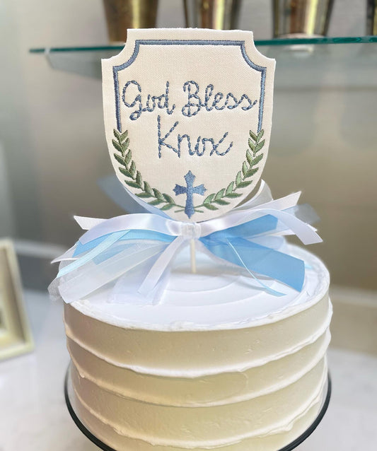 Baptism/Dedication Cake Topper