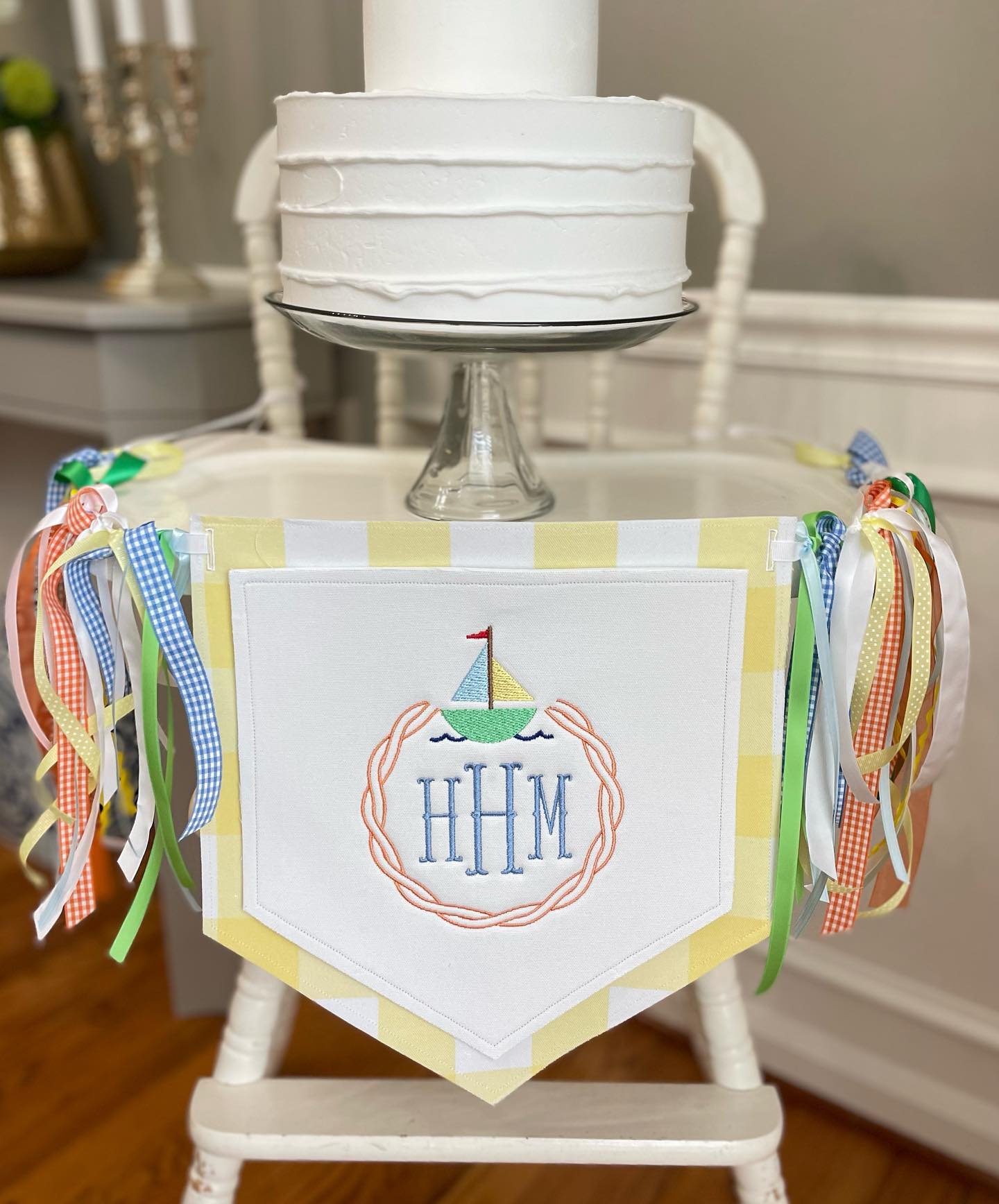 Sail Away High Chair Banner