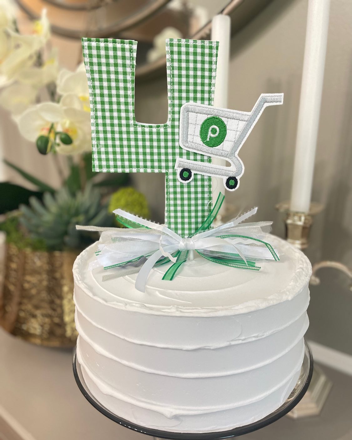 Mommy's Helper - Number Cake Topper with Attachment