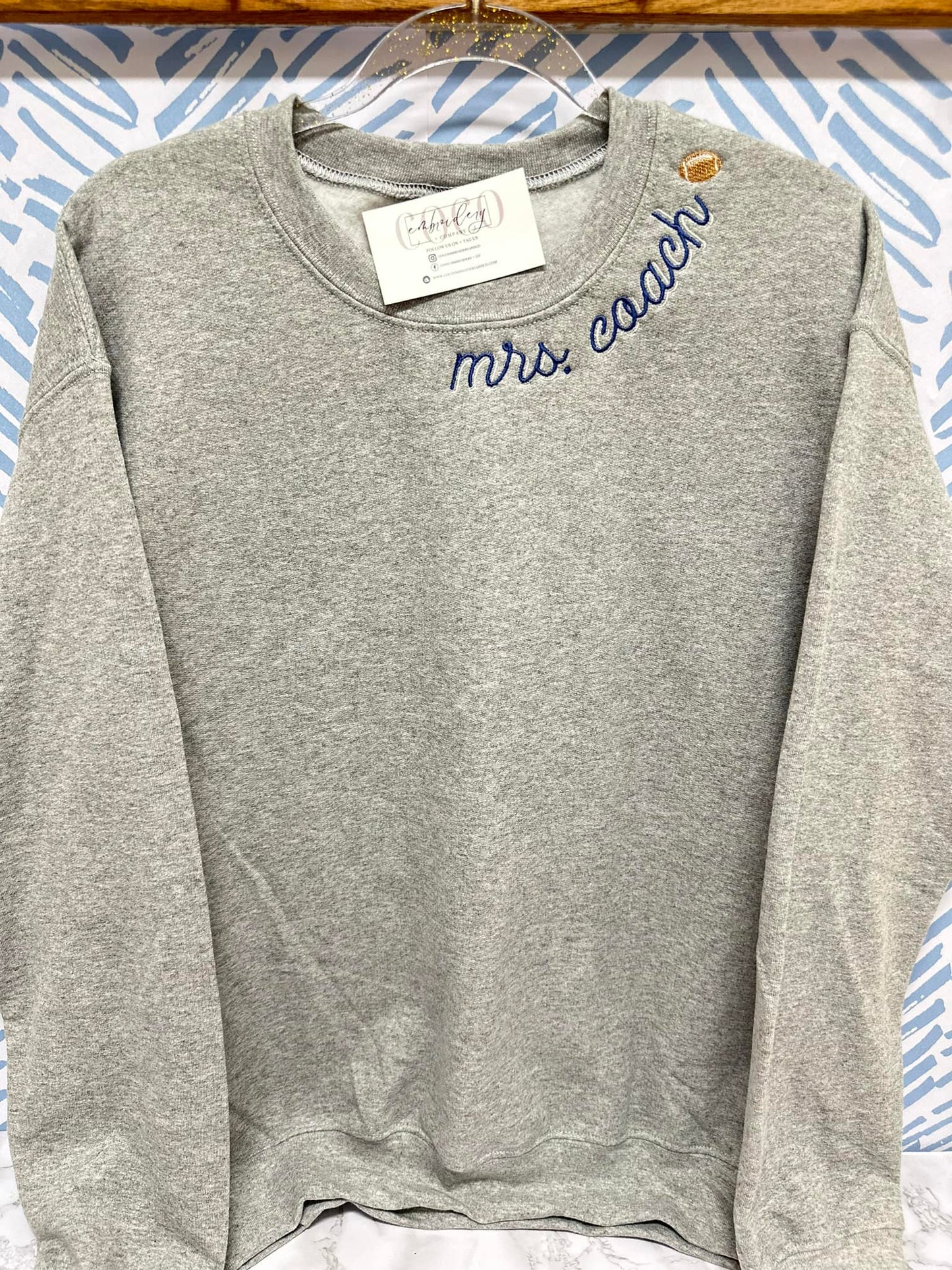 Curved Neck Sweatshirt