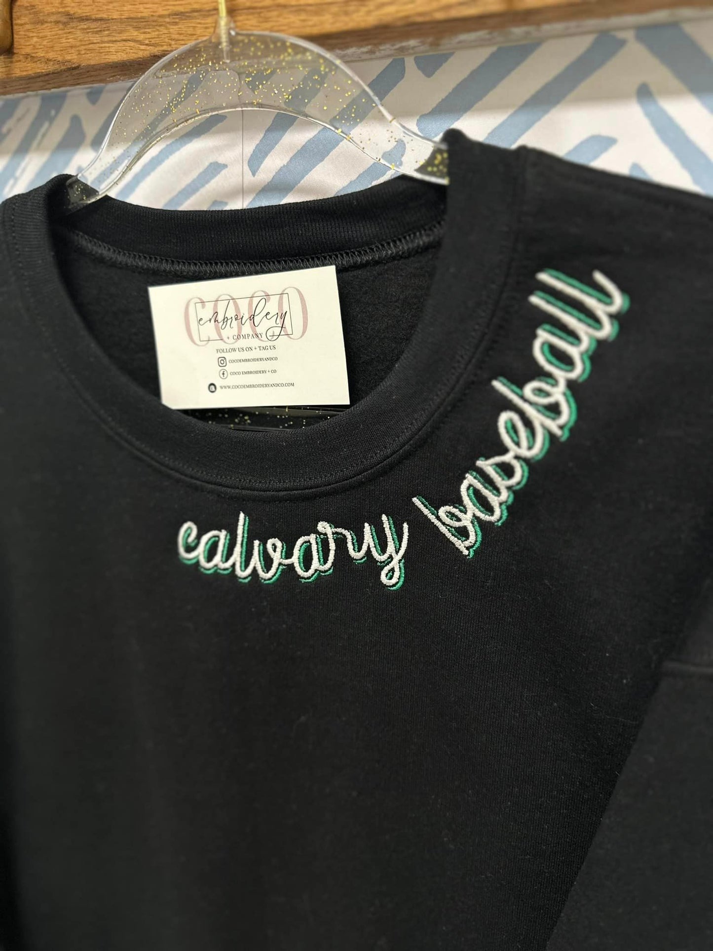 Curved Neck Sweatshirt