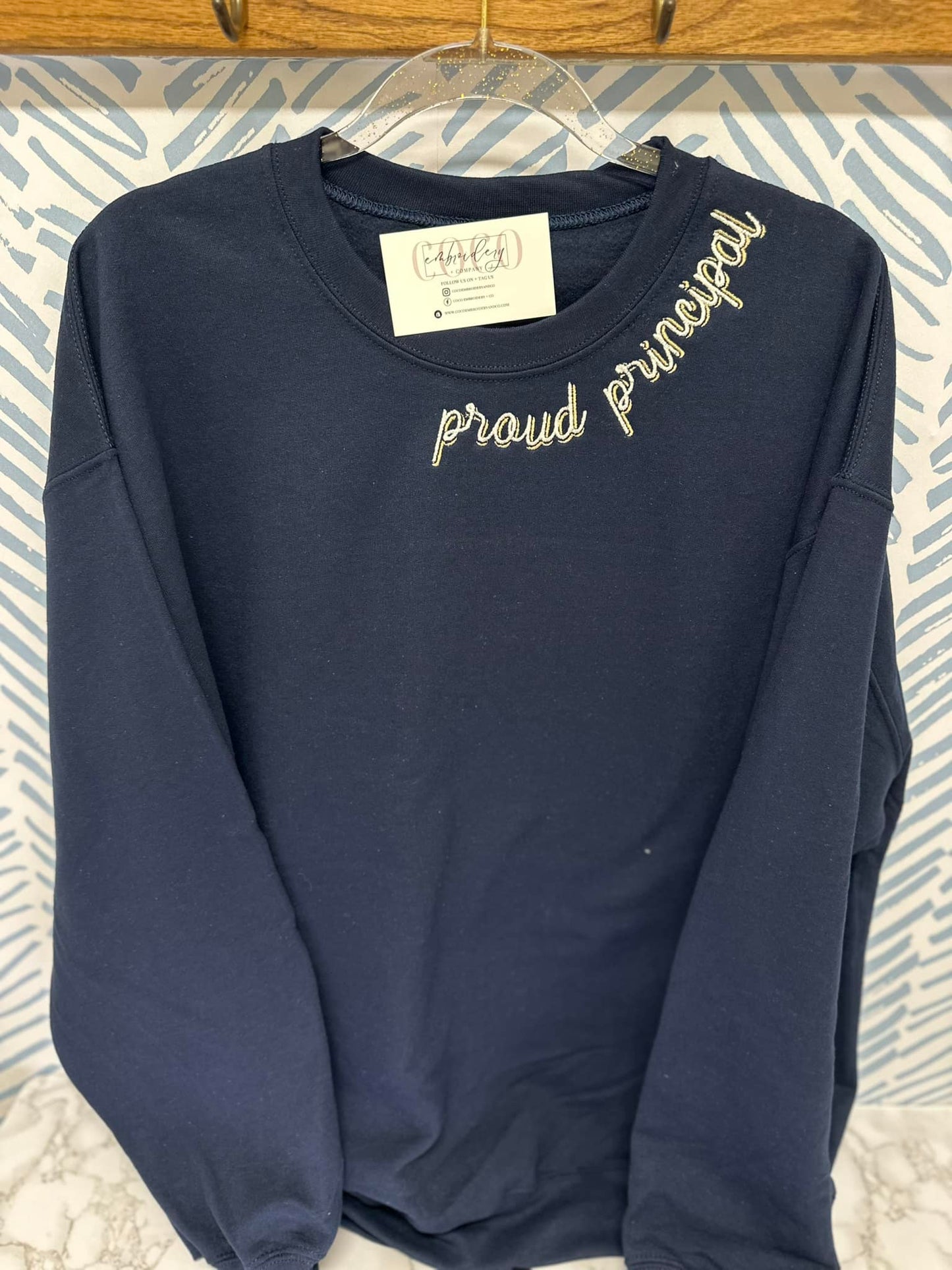 Curved Neck Sweatshirt