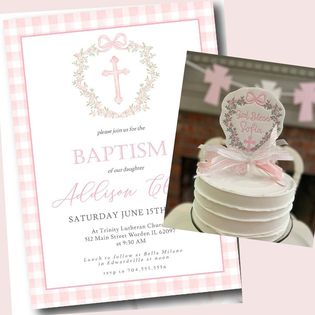 Baptism/Dedication Cake Topper