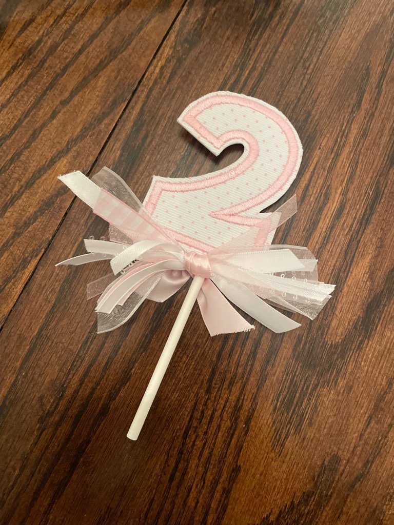 Mini Number Cake Topper