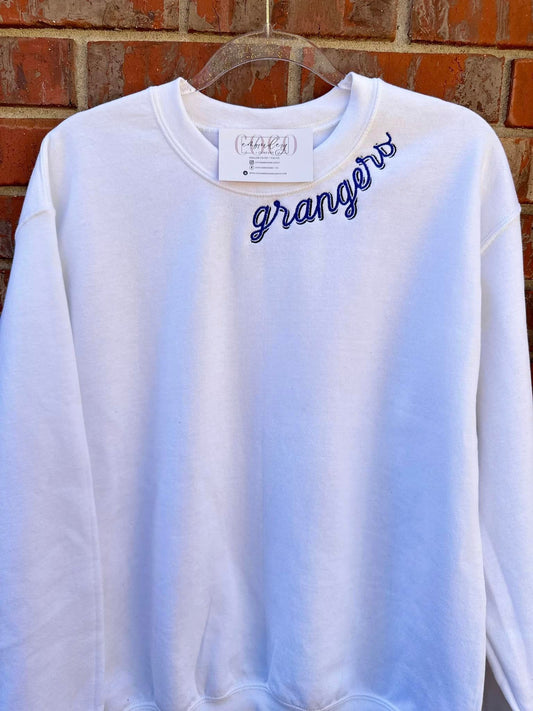 Curved Neck Sweatshirt